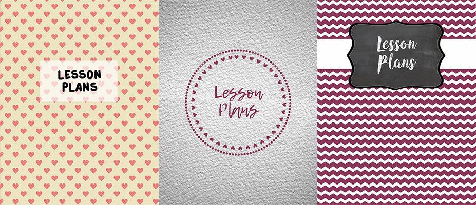 Editable Lesson Plan Binder Cover Sheets Kind Cotton