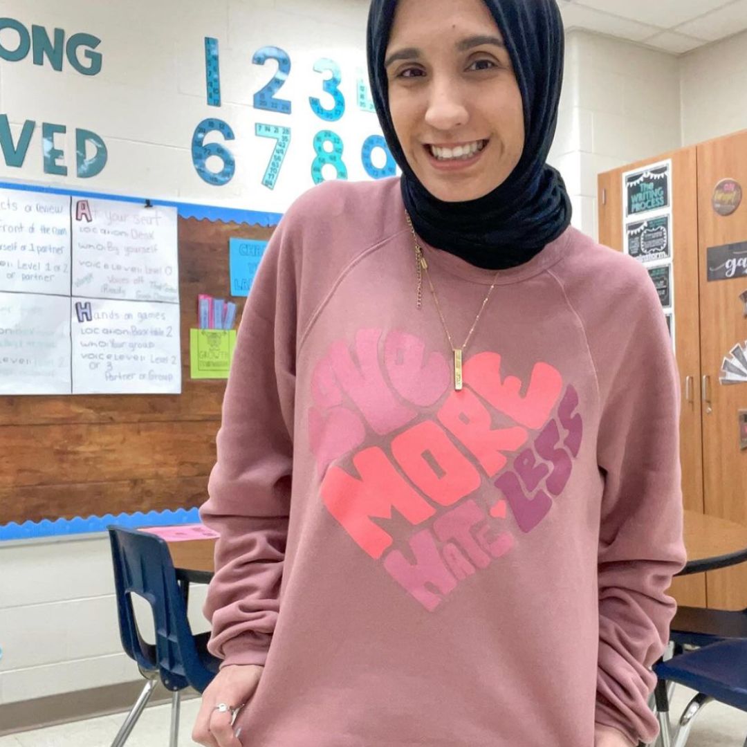 Love More Hate Less Crewneck Sweatshirt