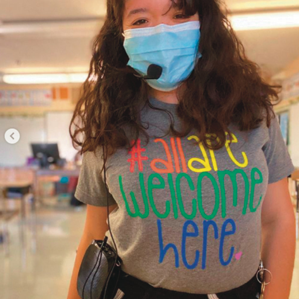 All Are Welcome Here Classic Tee