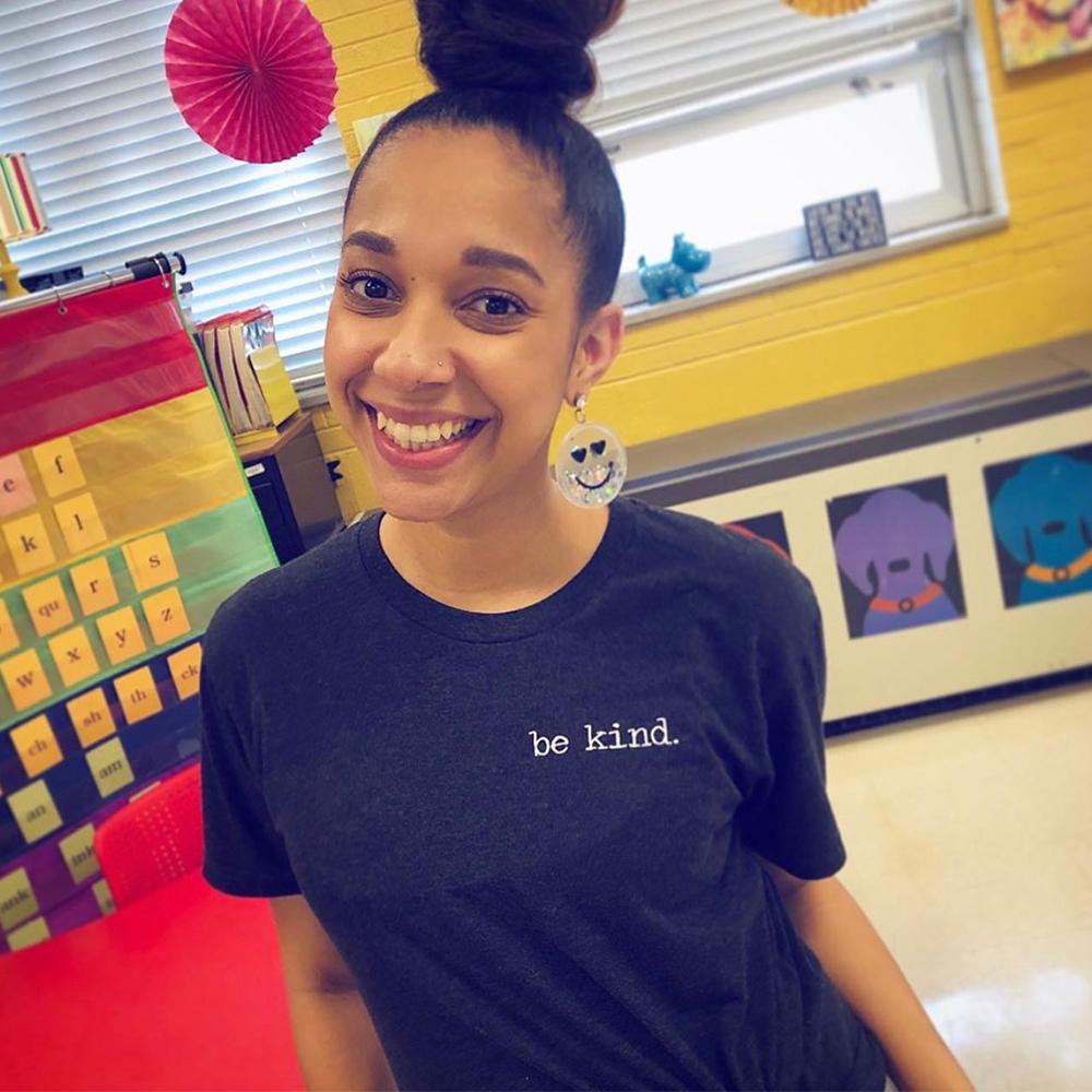 Be Kind Embroidered Classic Tee - Kind Cotton