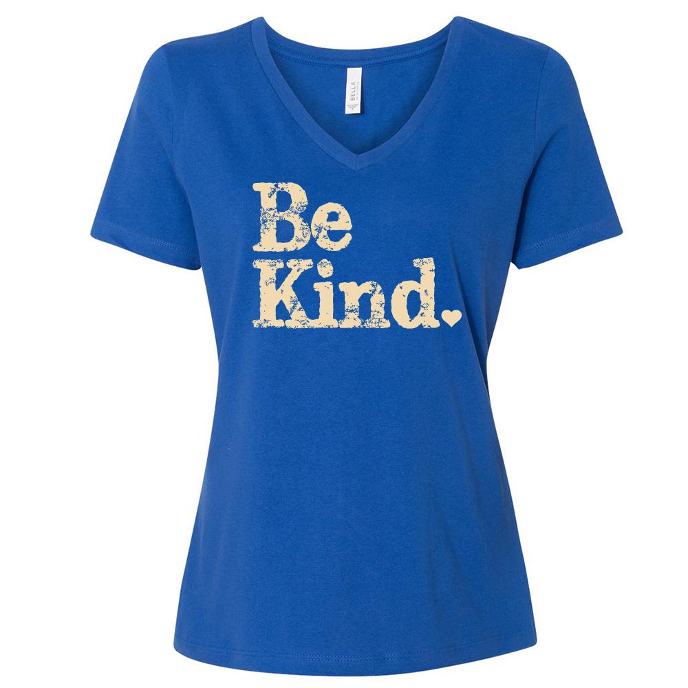 Ellenville Be Kind Ladies V Neck (sample) - Kind Cotton