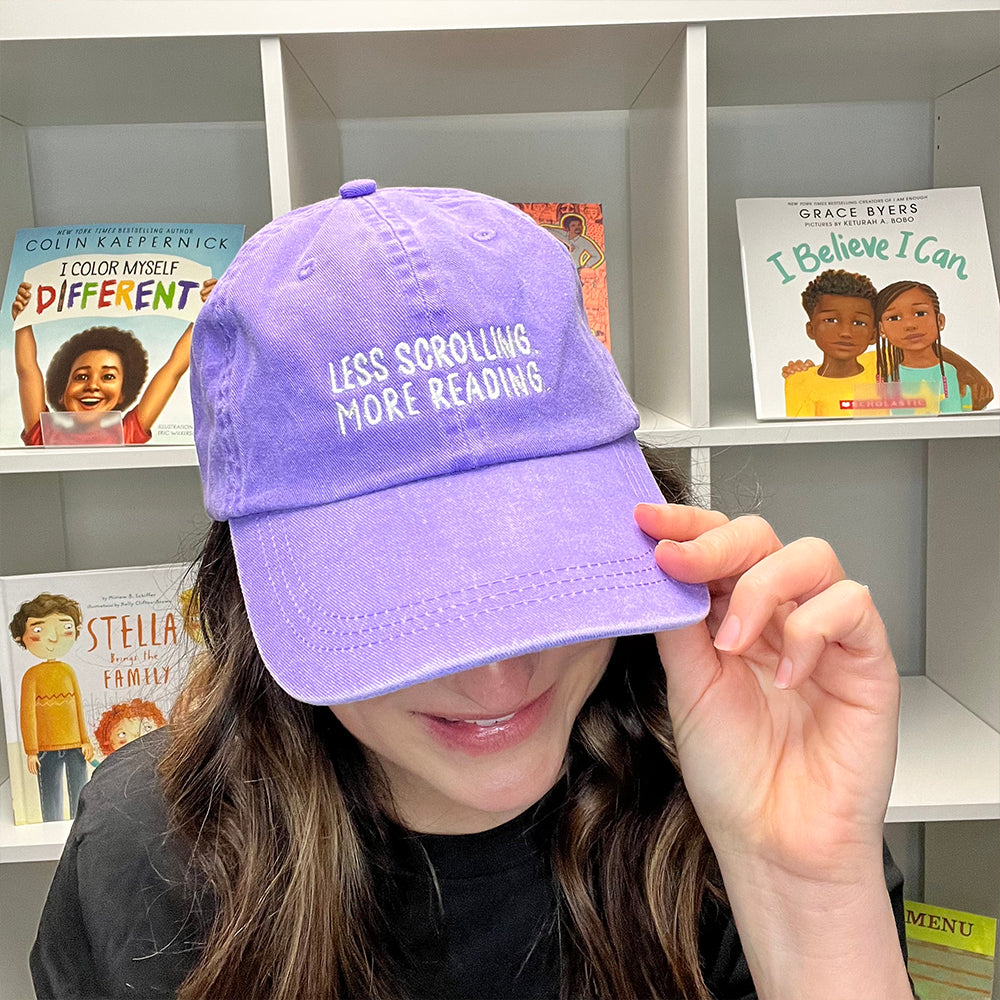 Less Scrolling More Reading Baseball Hat