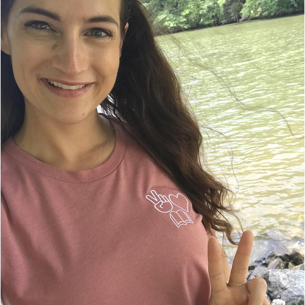Peace, Love, Books Classic Tee - Kind Cotton