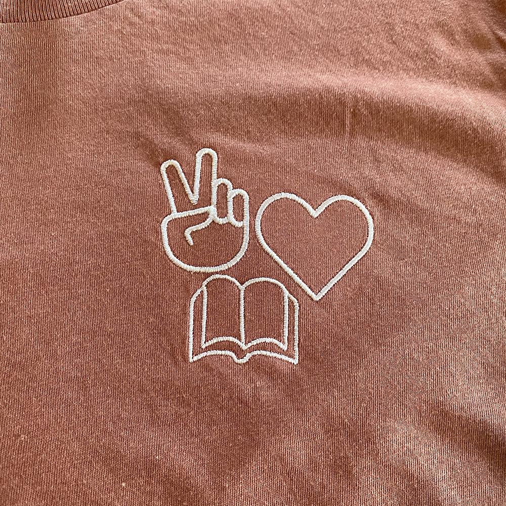 Peace, Love, Books Classic Tee - Kind Cotton