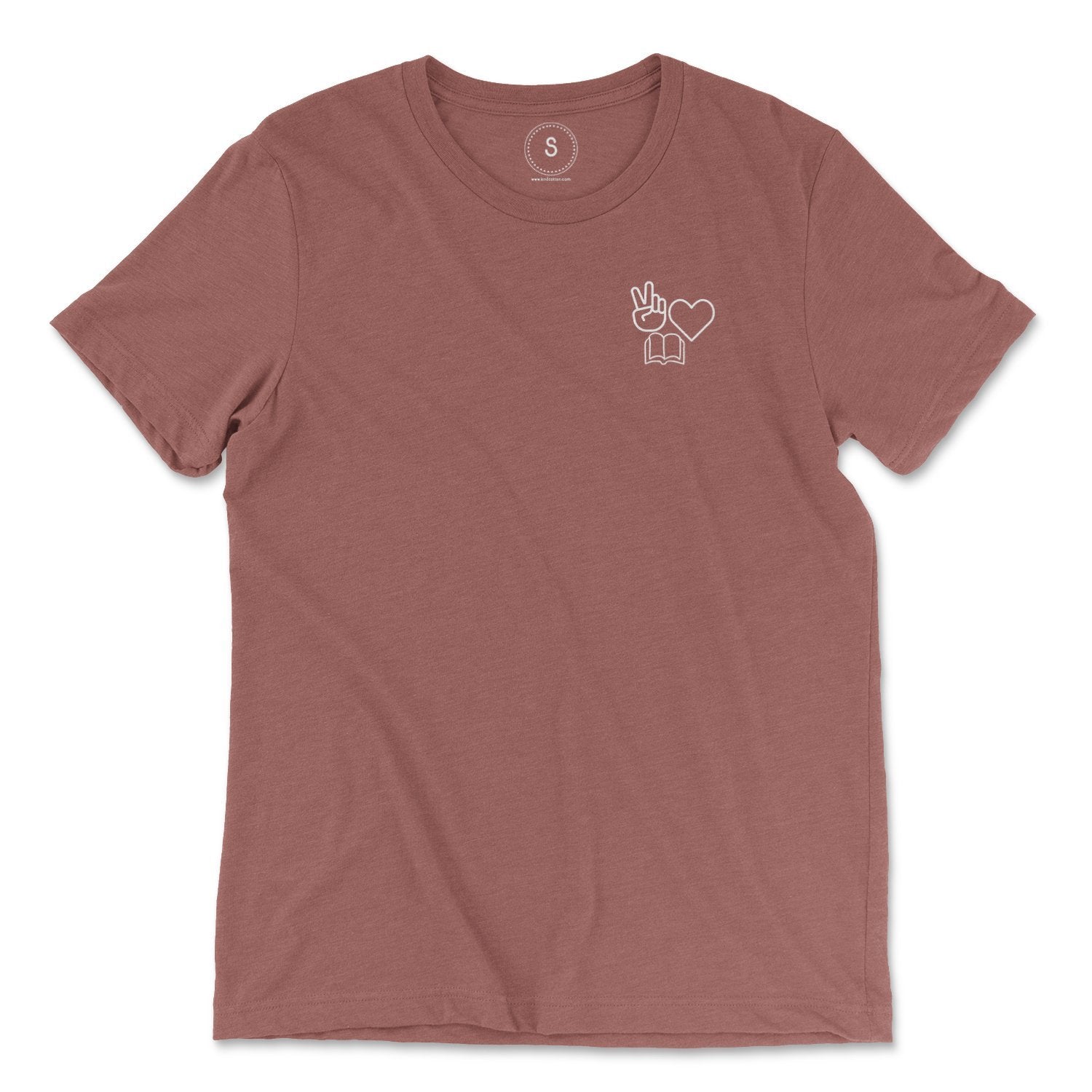 Peace, Love, Books Classic Tee - Kind Cotton
