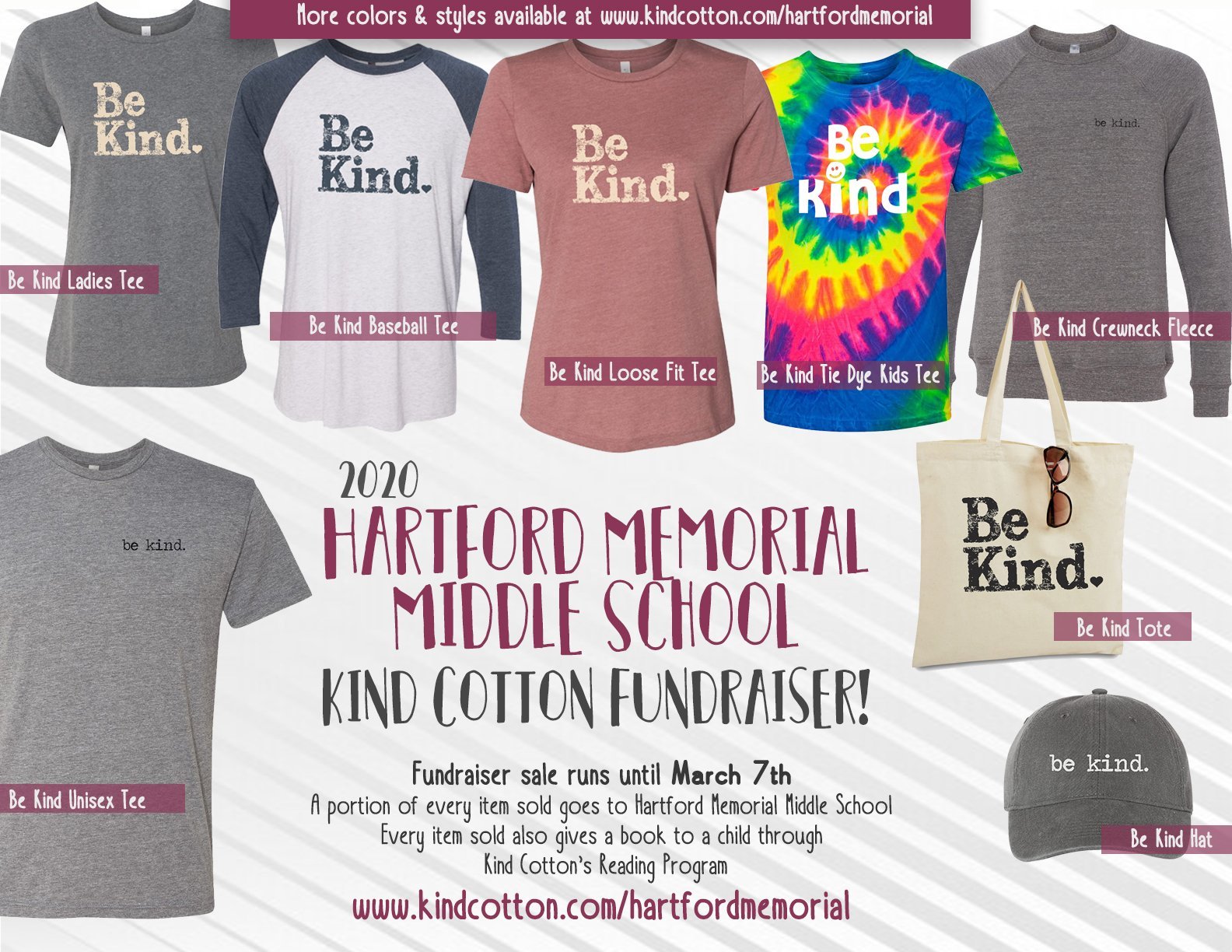 Hartford Memorial Middle School Fundraiser | Kind Cotton