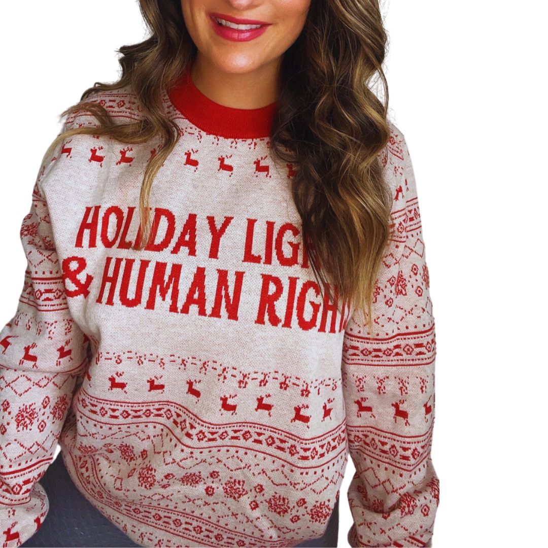 Holiday Lights Knit Sweater