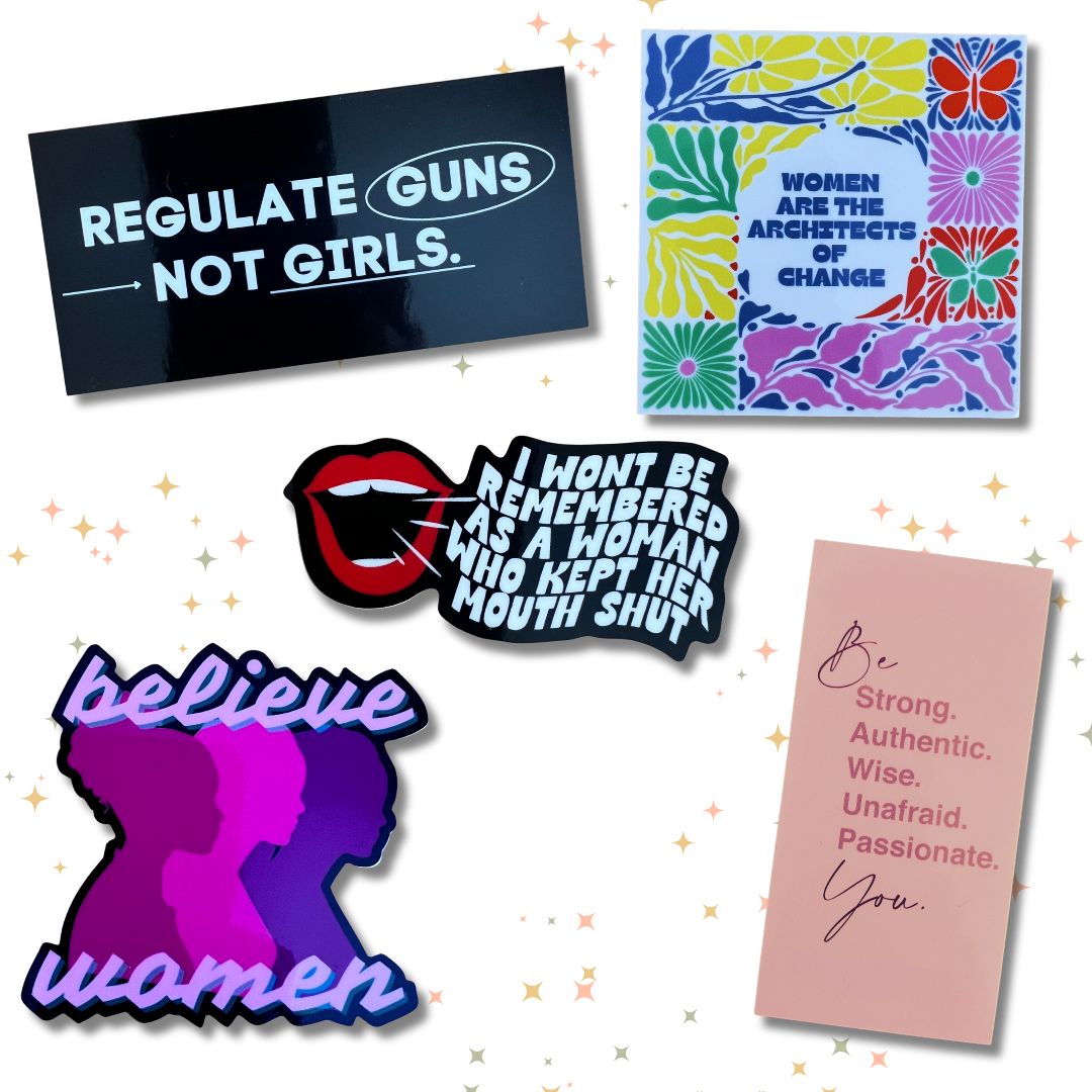 Woman Rights Stickers Women's Rights Sticker Pack – Kind Cotton