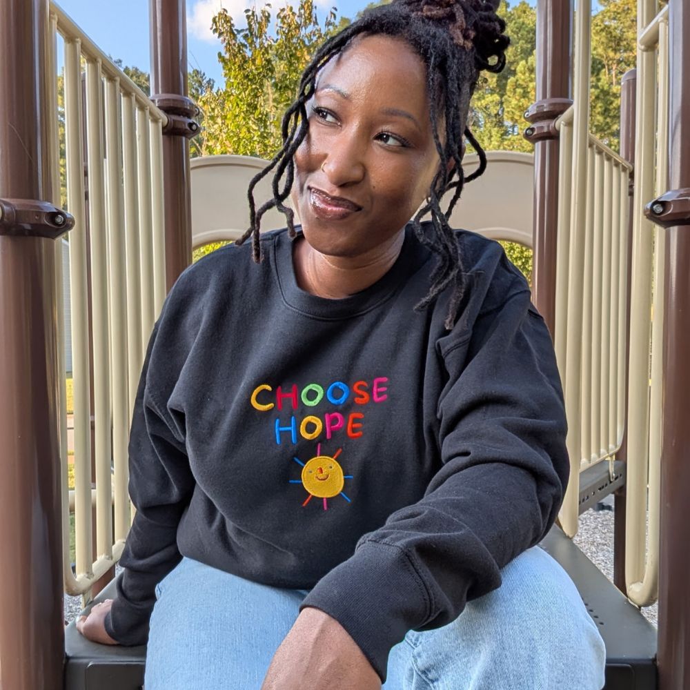 Choose Hope Embroidered Crewneck Sweatshirt