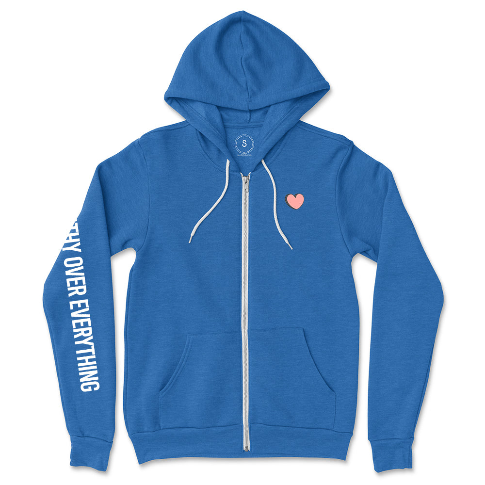 Empathy Over Everything Full Zip Fleece