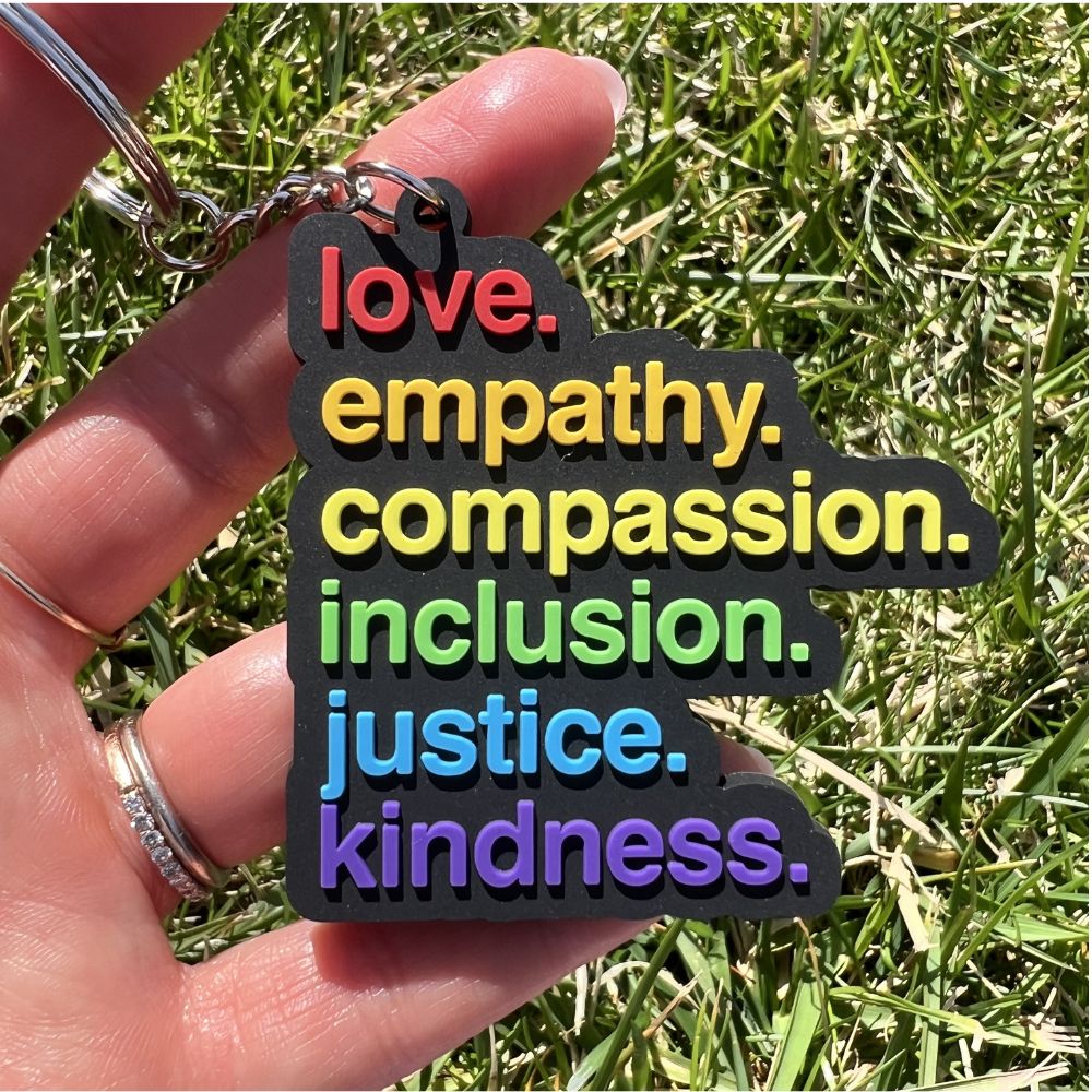 'Kindness Is' Pride Keychain