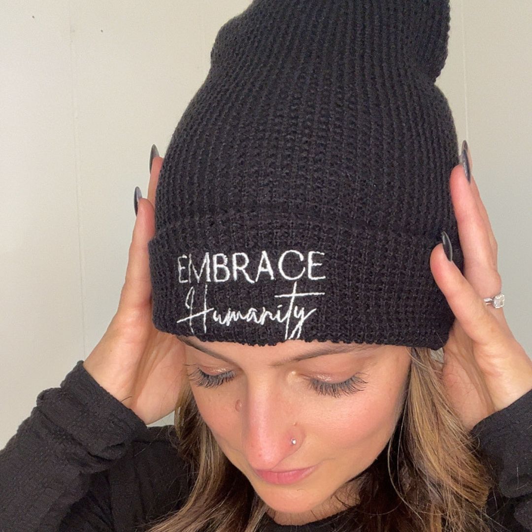 Embrace Humanity Waffle Beanie