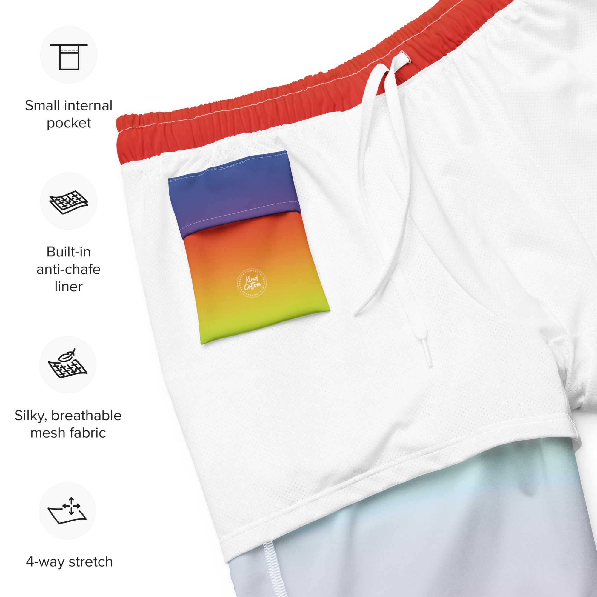 'Kindness Is' Pride Swim Trunks