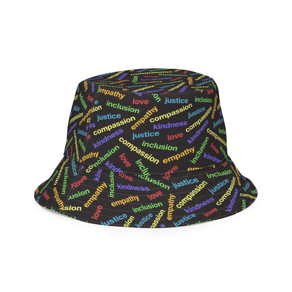 &#39;Kindness Is&#39; Pride Reversible Bucket Hat
