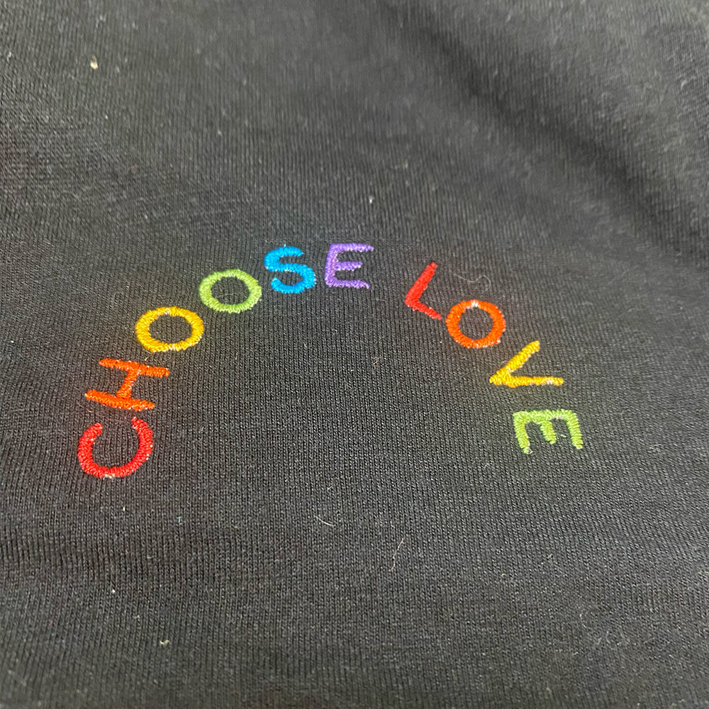 Choose Love Embroidered Classic Tee