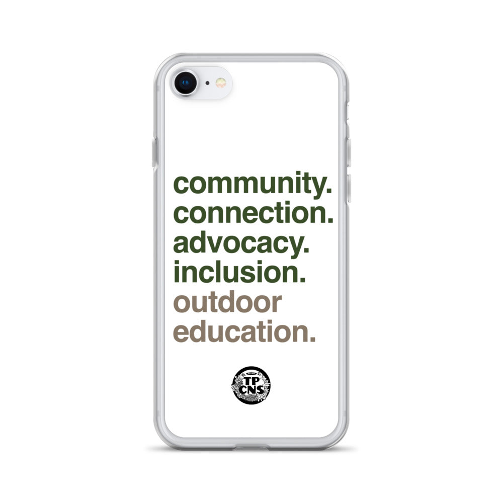 TPCNS Outdoor Education iPhone Case