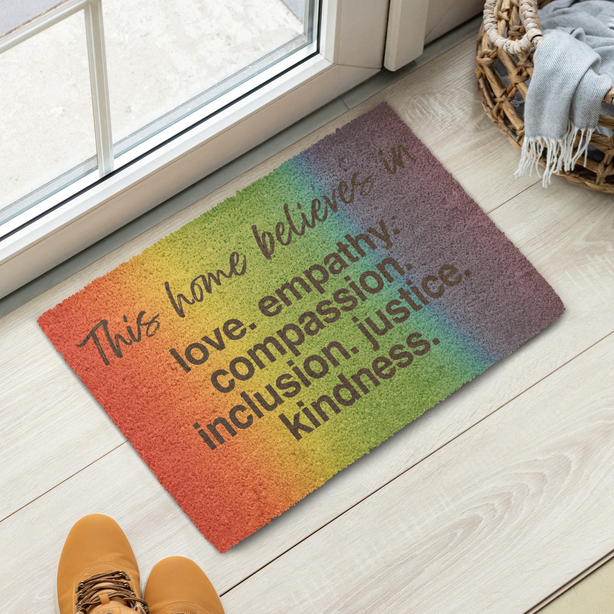 'Kindness Is' Pride Welcome Mat
