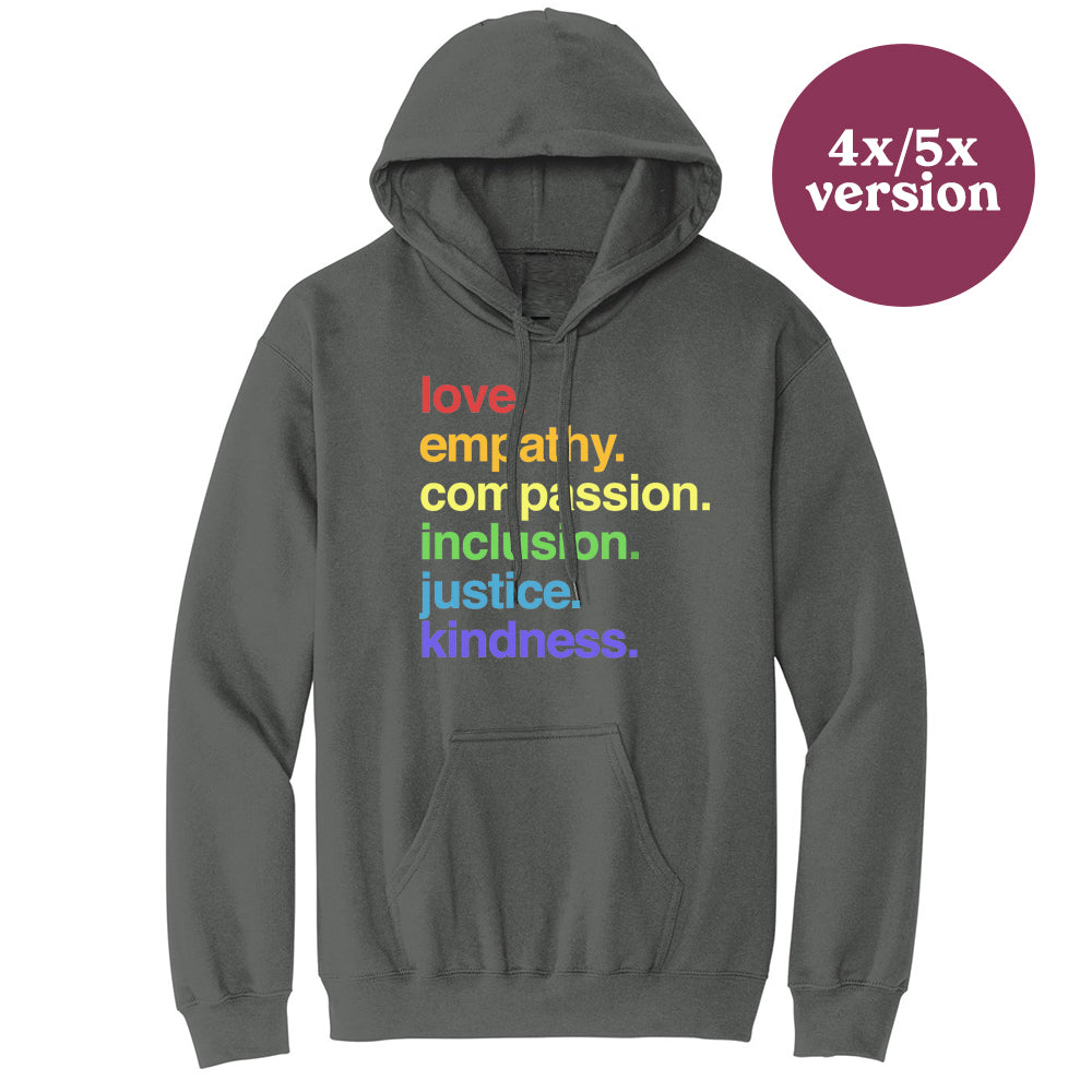 &#39;Kindness Is&#39; Pride Pullover Fleece