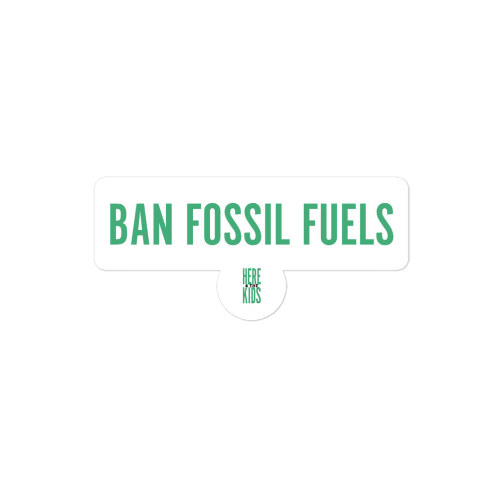 H4TK Ban Fossil Fuels Sticker