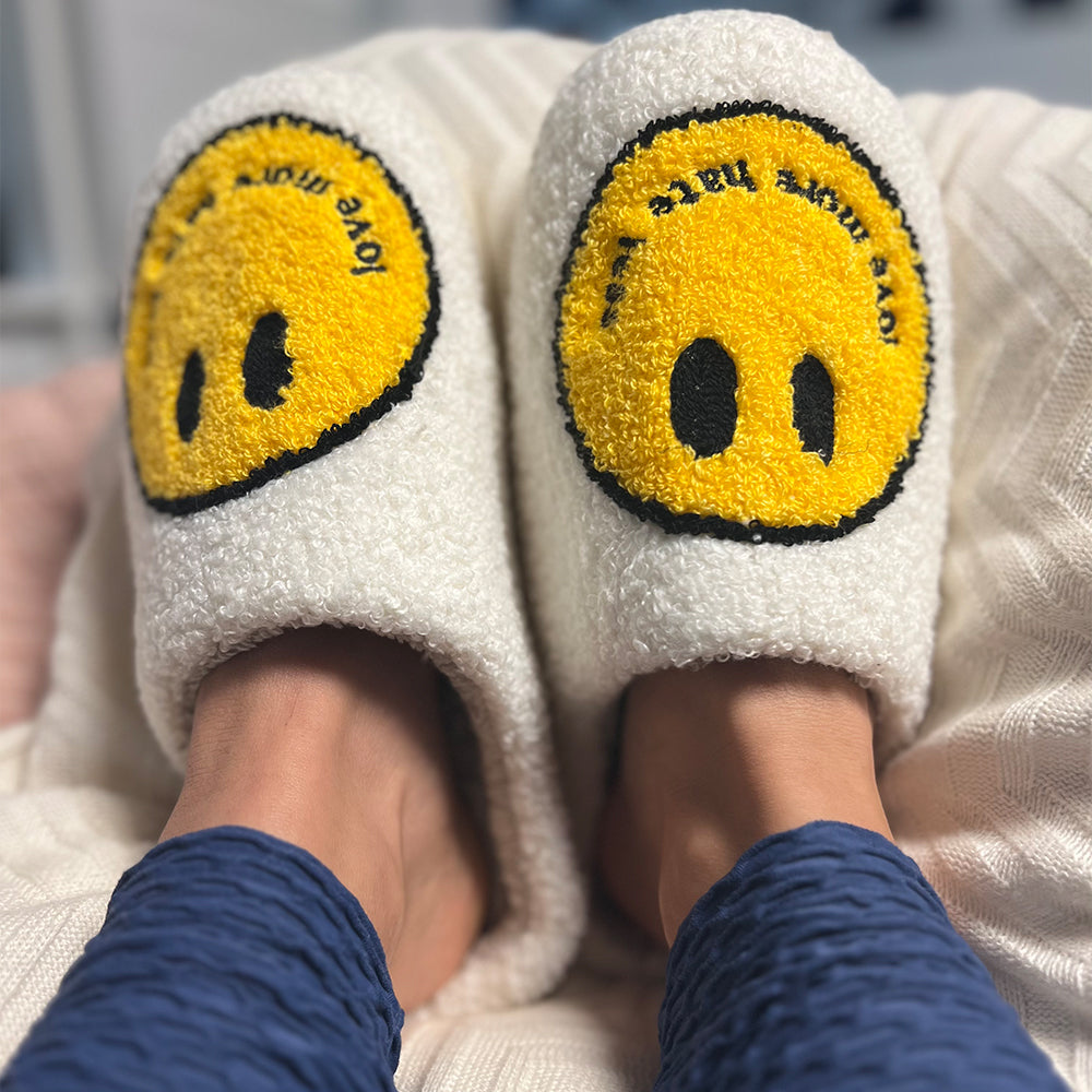 Love More Hate Less Slippers