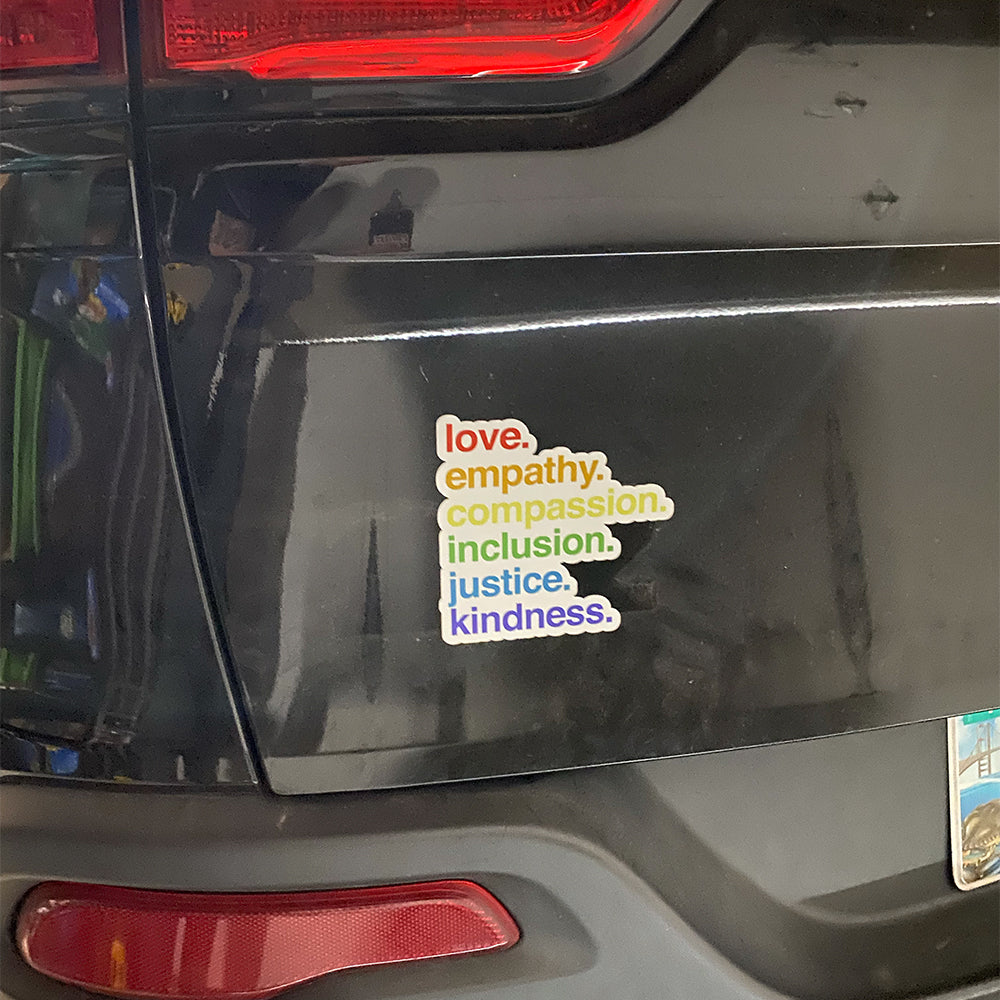 'Kindness Is' Pride Vehicle Magnet