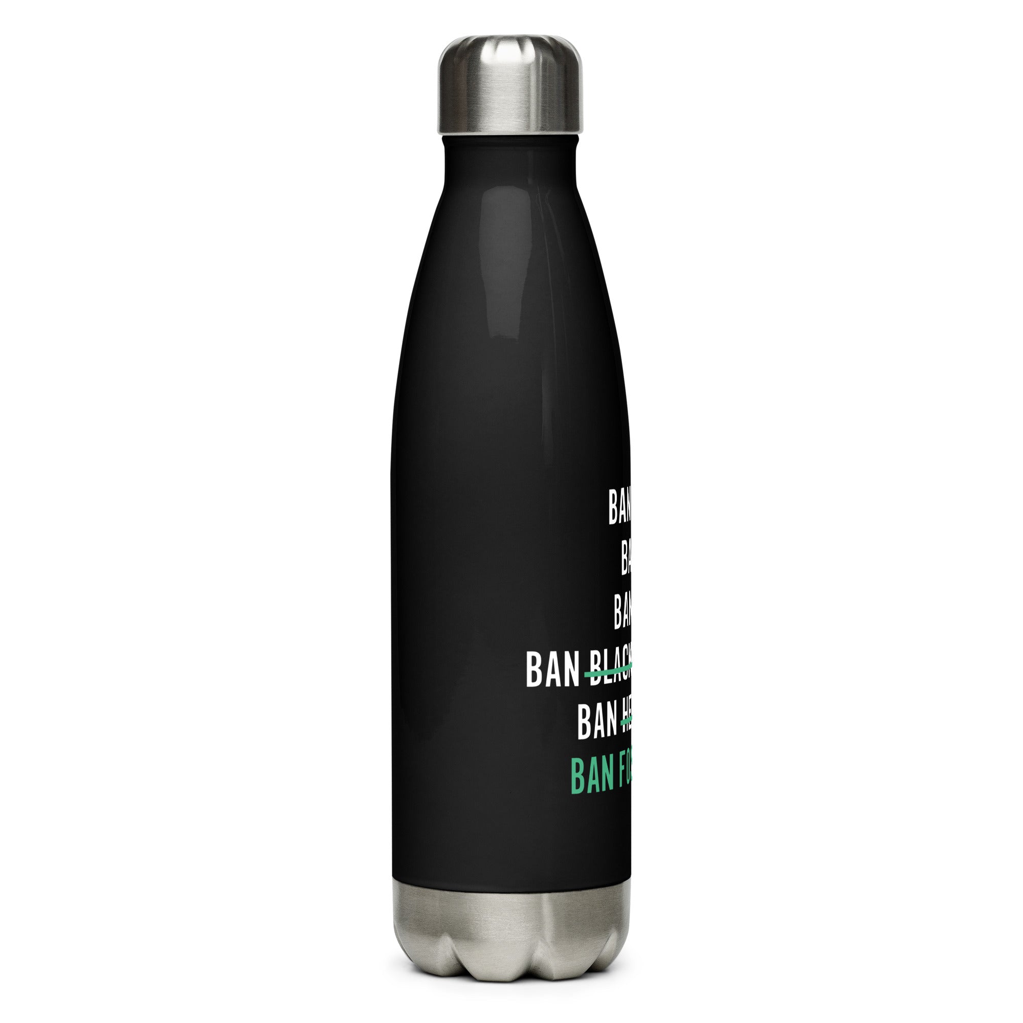 H4TK Ban Fossil Fuels List Water Bottle