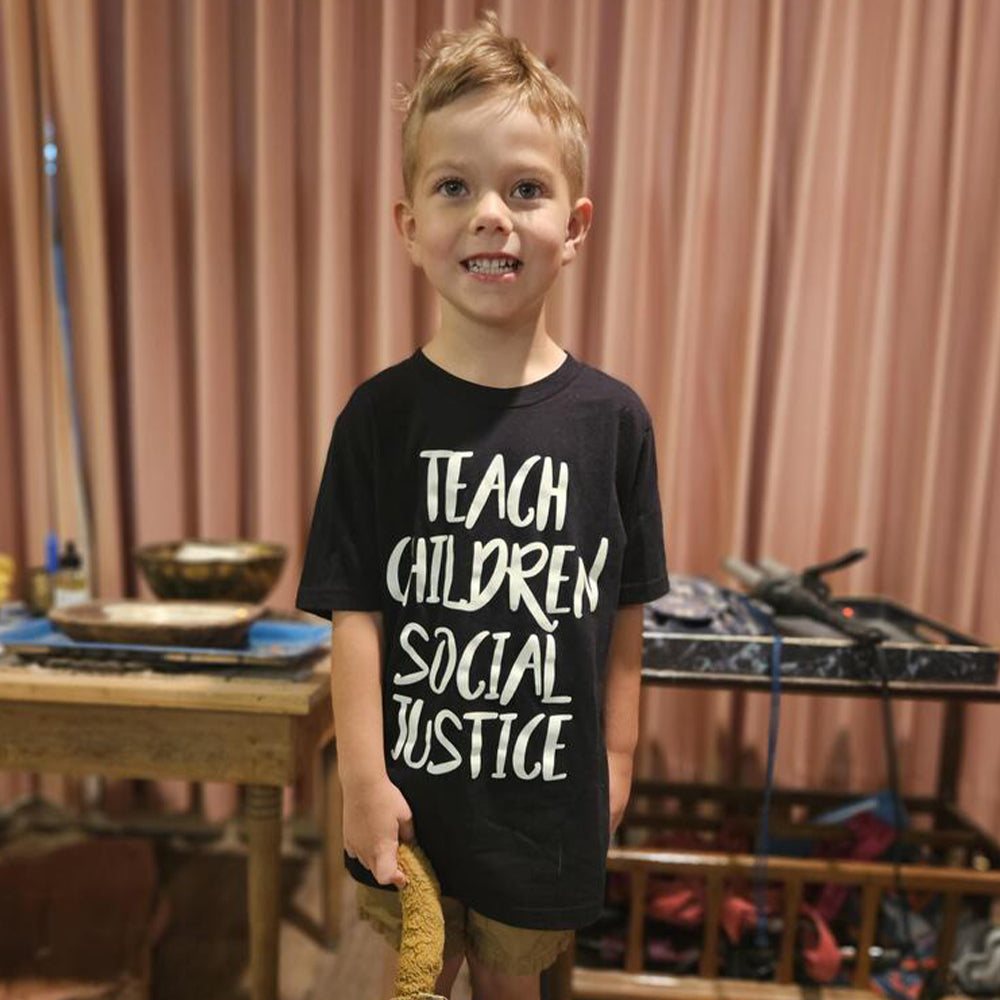 Teach Children Social Justice Kids Tee