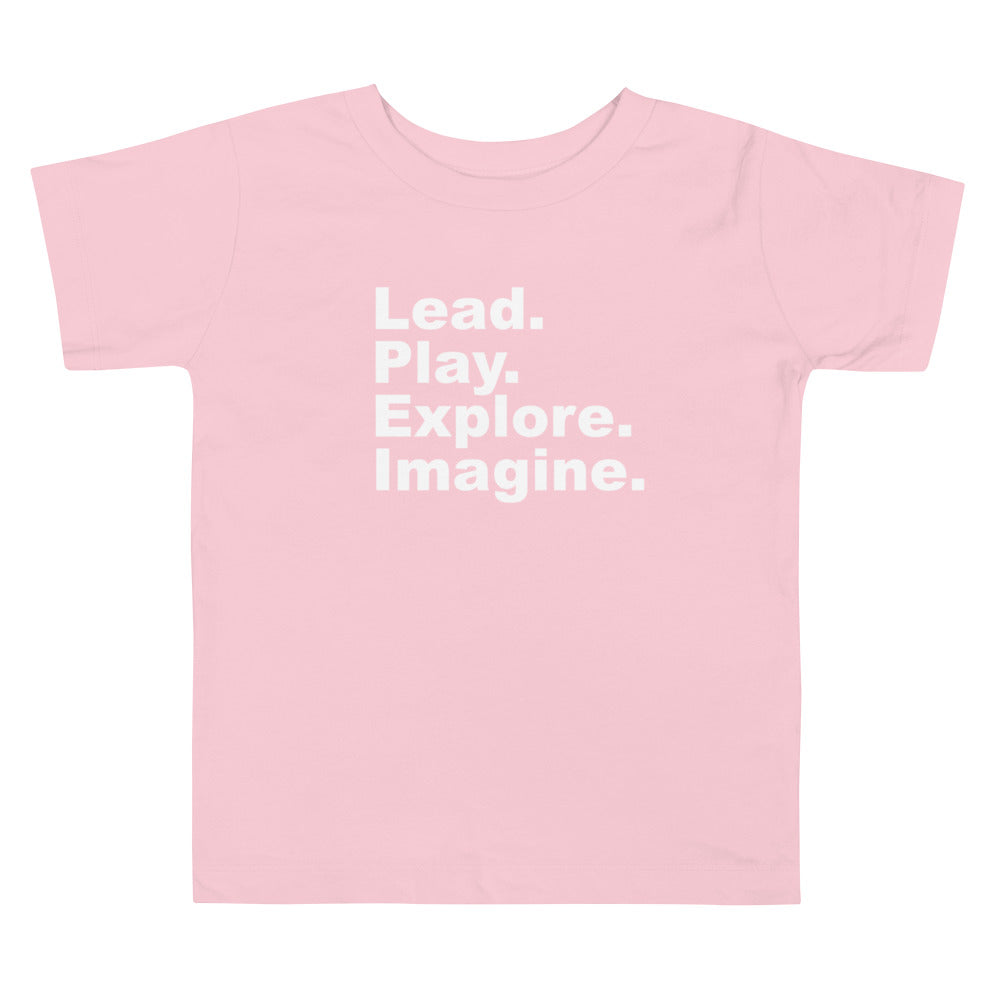 TPCNS Lead, Play, Explore, Imagine Toddler Tee