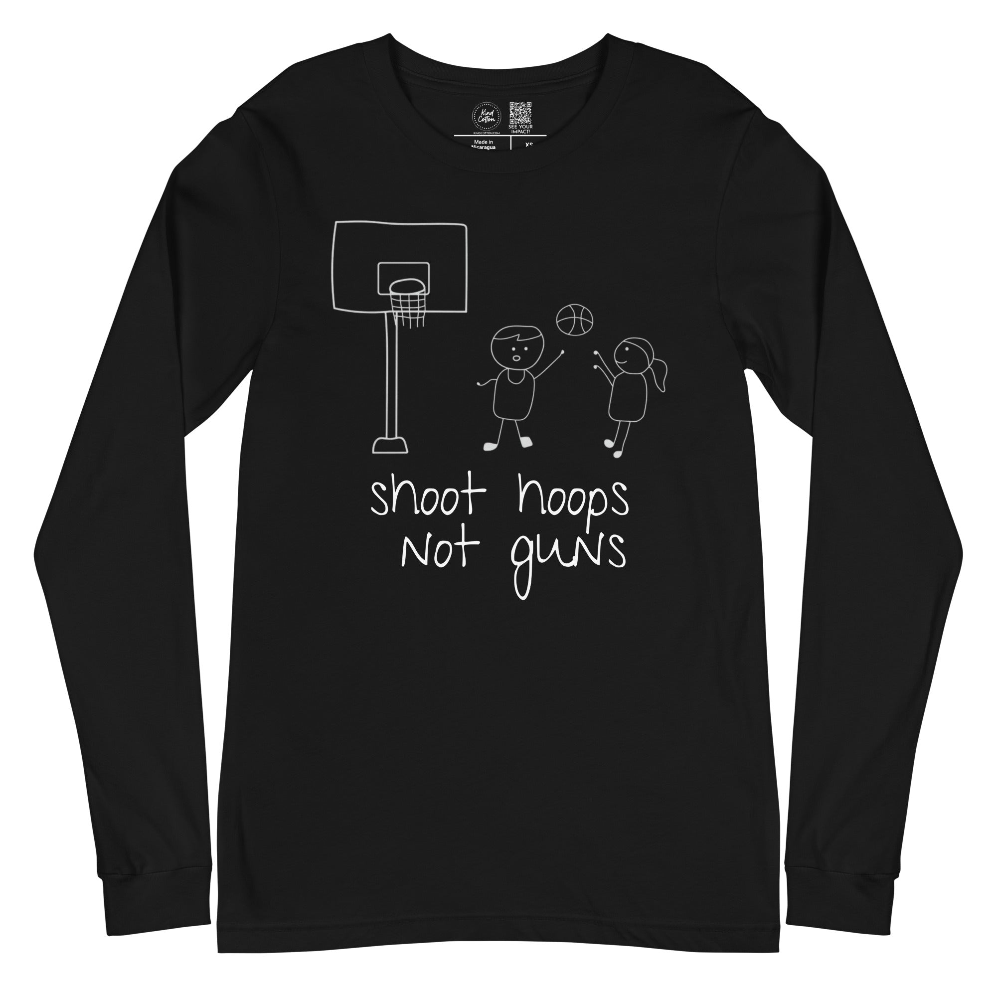 Shoot Hoops Not Guns Classic Long Sleeve