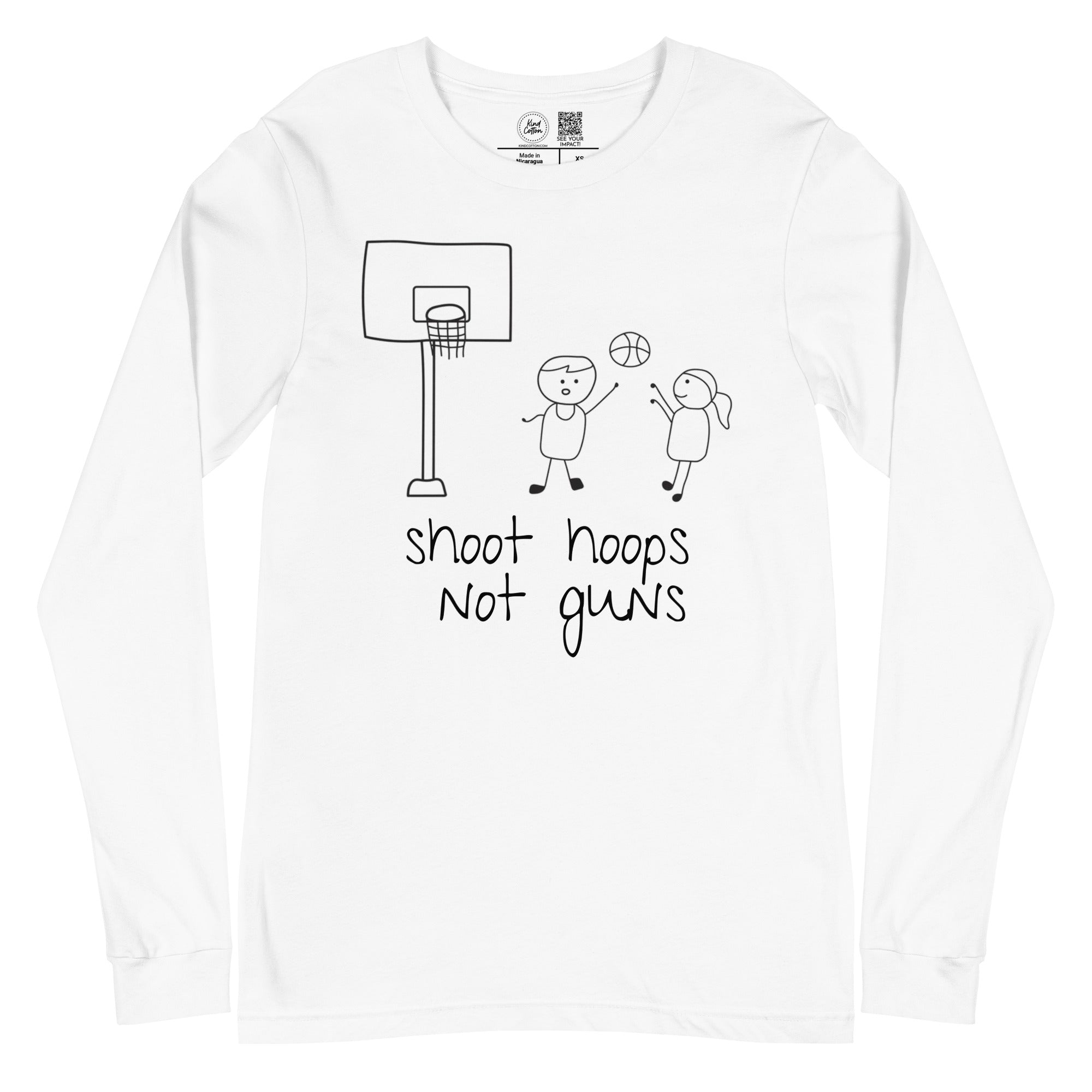 Shoot Hoops Not Guns Classic Long Sleeve