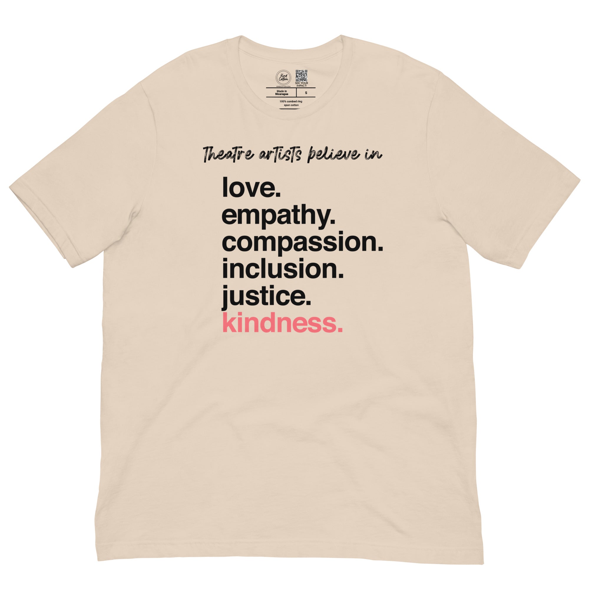 Theatre Artists 'Kindness Is' Classic Tee