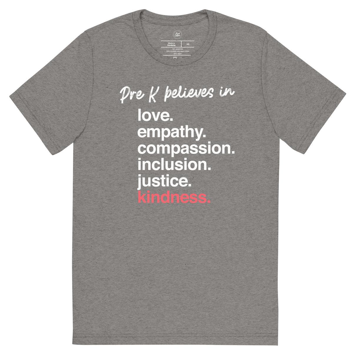 Pre K &#39;Kindness Is&#39; Classic Tee