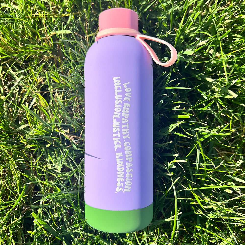 'Kindness Is' Colorblock Water Bottle