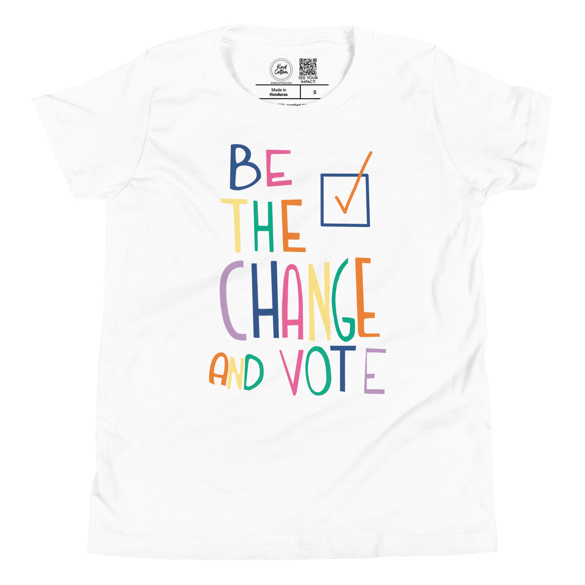 Be the Change and Vote Kids Tee