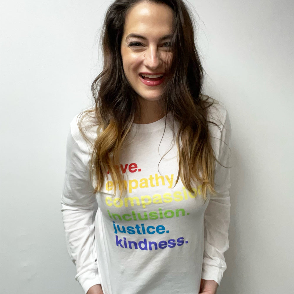 &#39;Kindness Is&#39; Pride Classic Long Sleeve