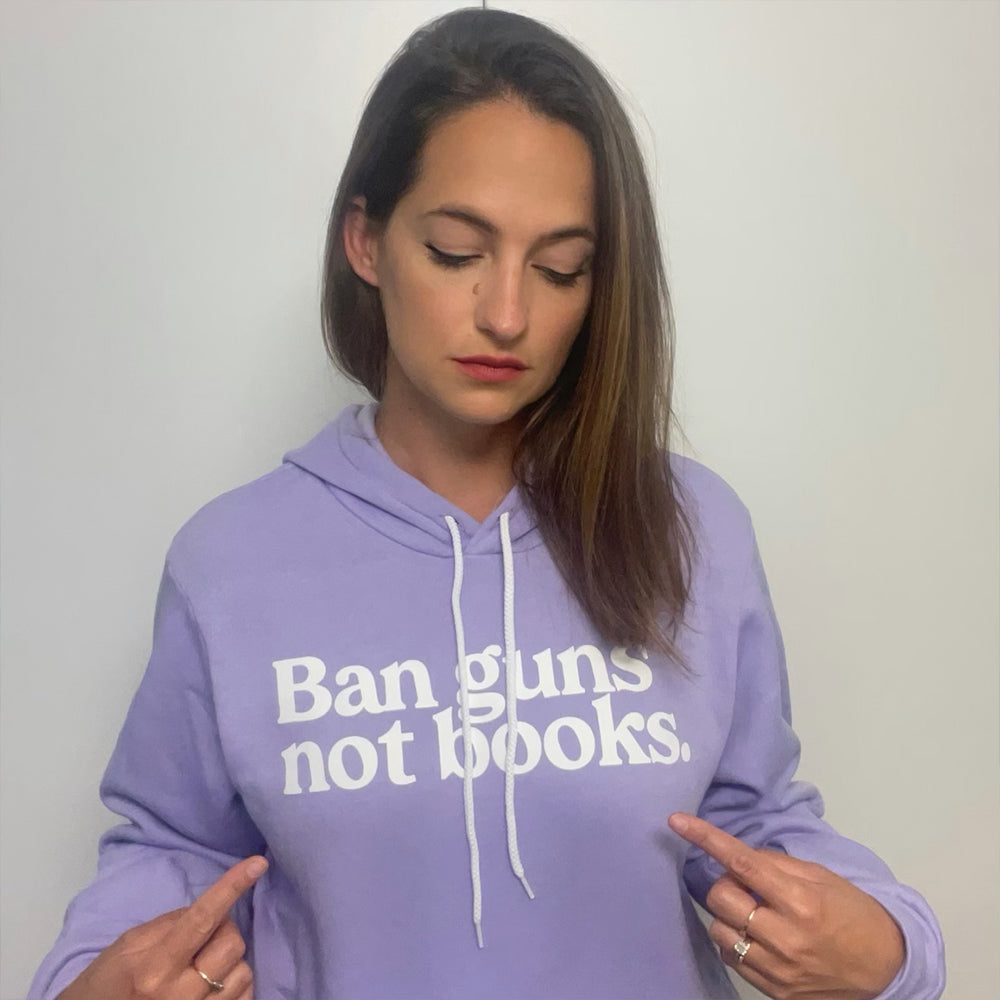 Ban Guns Not Books Pullover Fleece