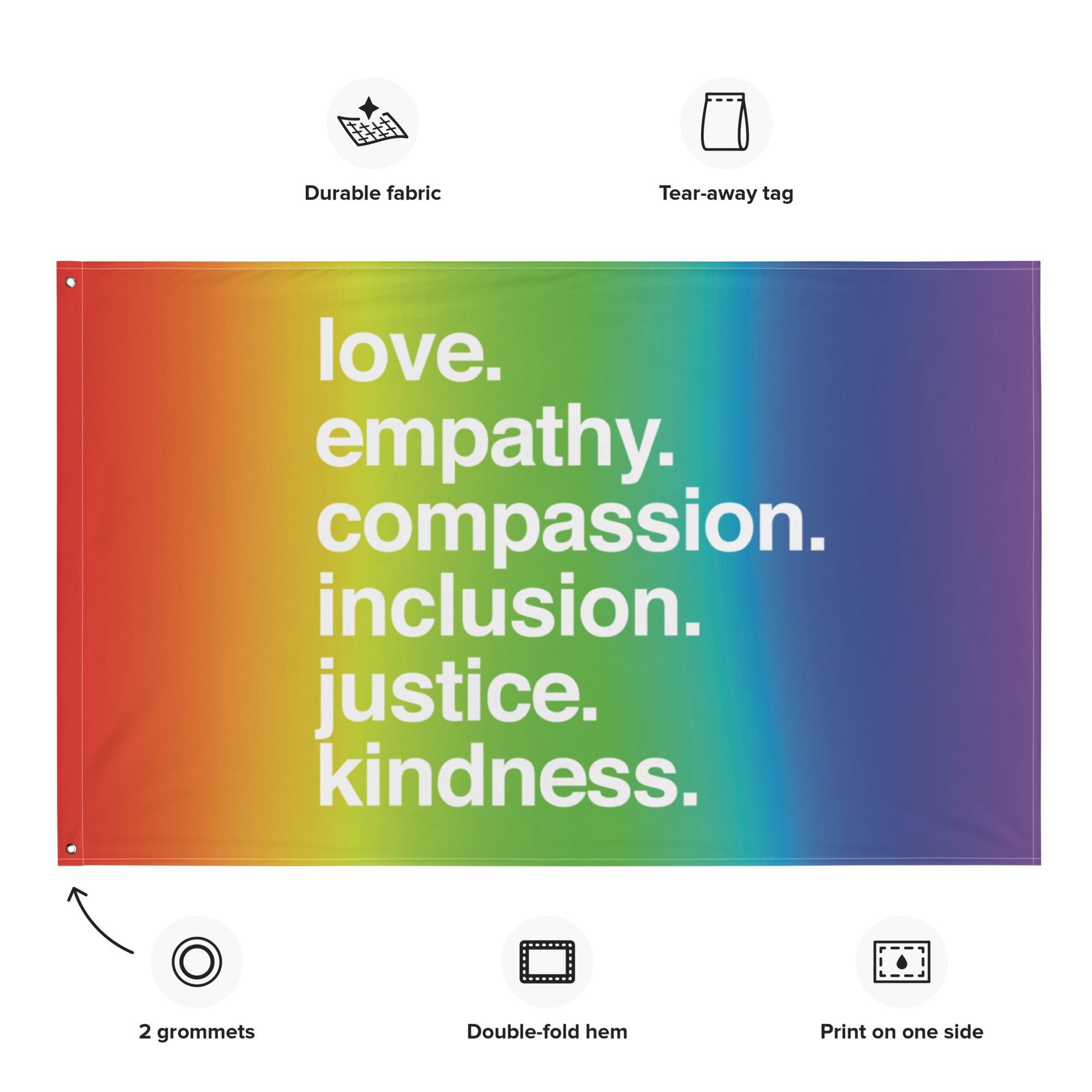 'Kindness Is' Pride Flag