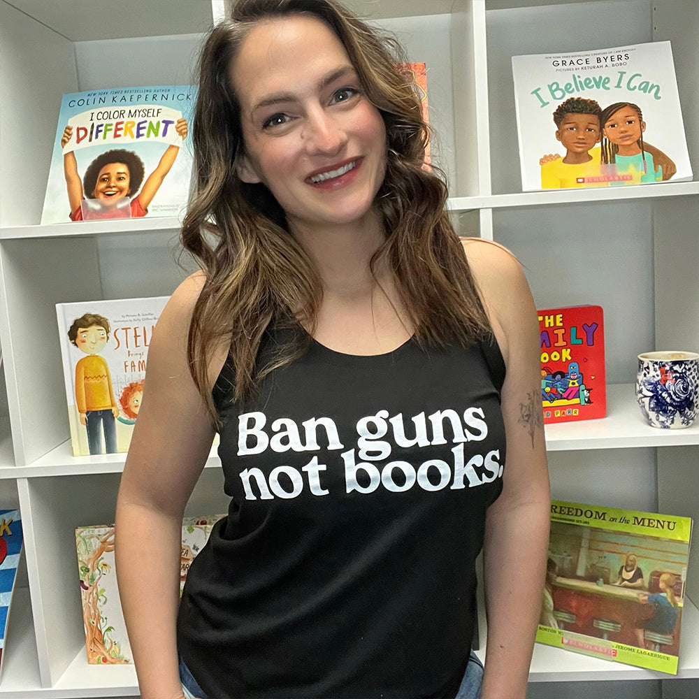 Ban Guns Not Books Racerback