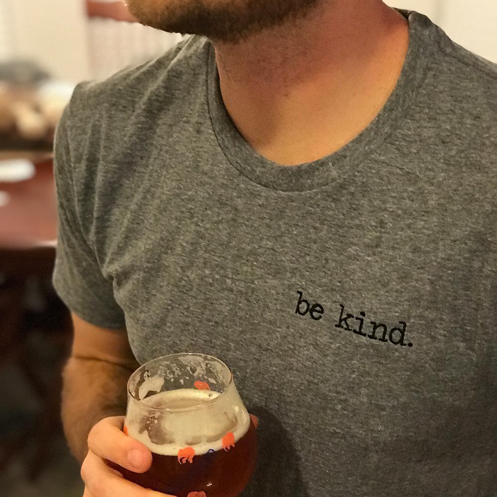 Be Kind Embroidered Classic Tee - Kind Cotton