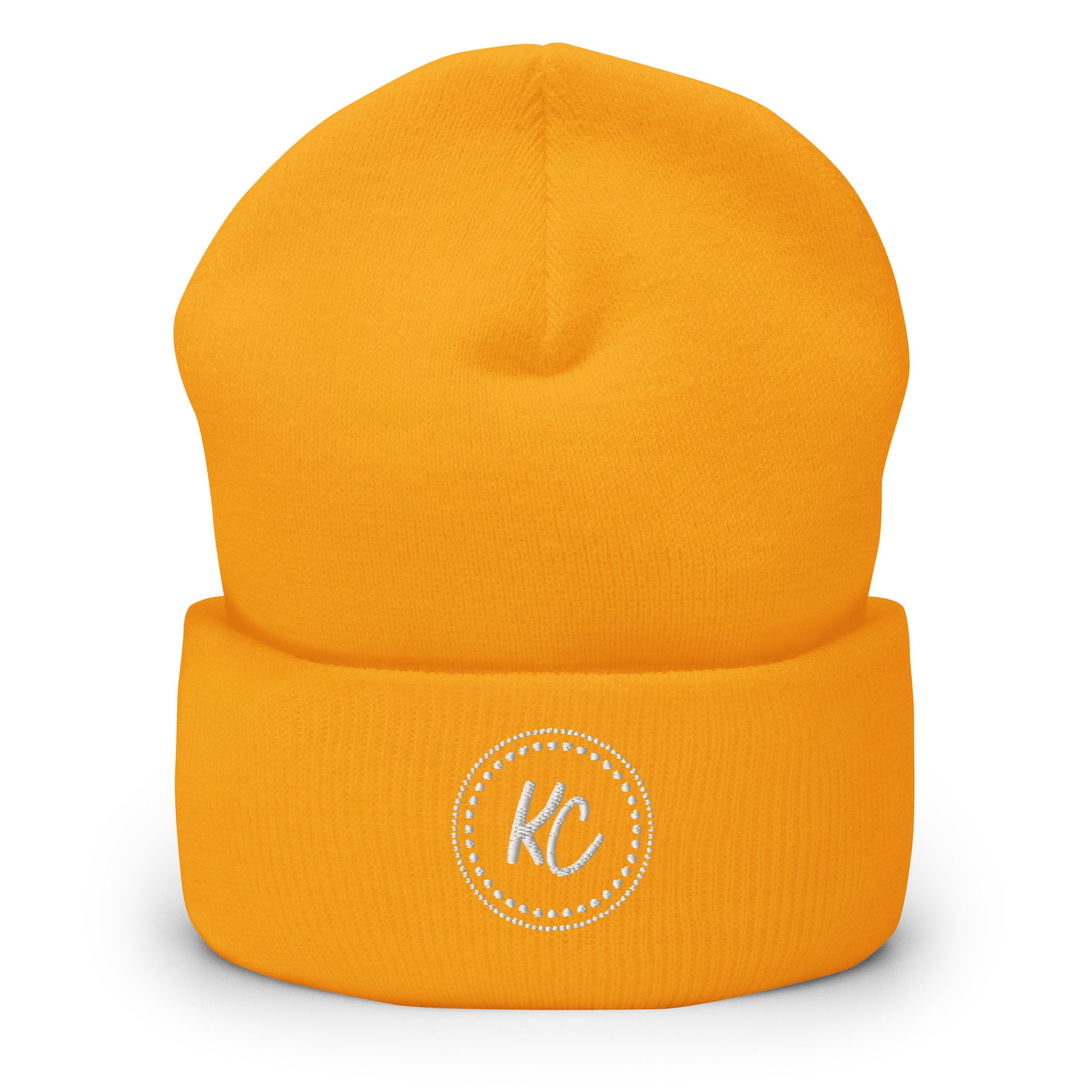 KC Embroidered Cuffed Beanie