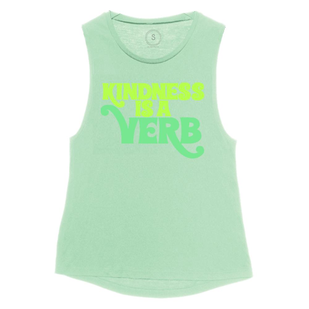 Kindness is a Verb Muscle Tank - Kind Cotton