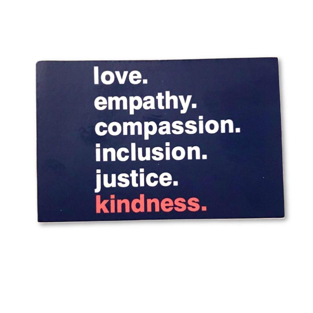 Kindness Is Compassion Sticker by Kind Cotton