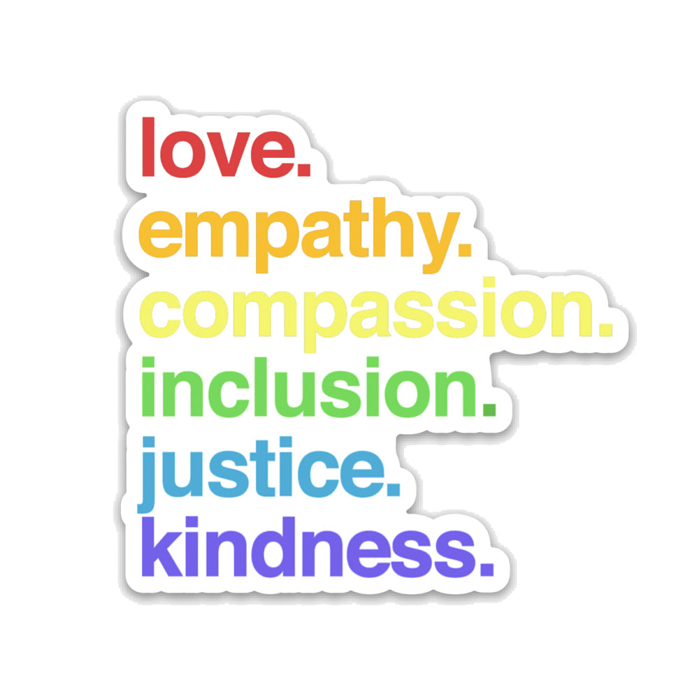 'Kindness is' Pride Sticker