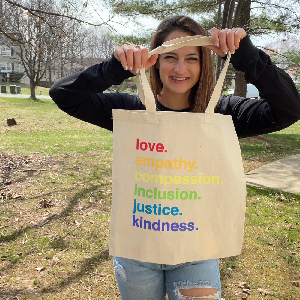 &#39;Kindness Is&#39; Pride Tote