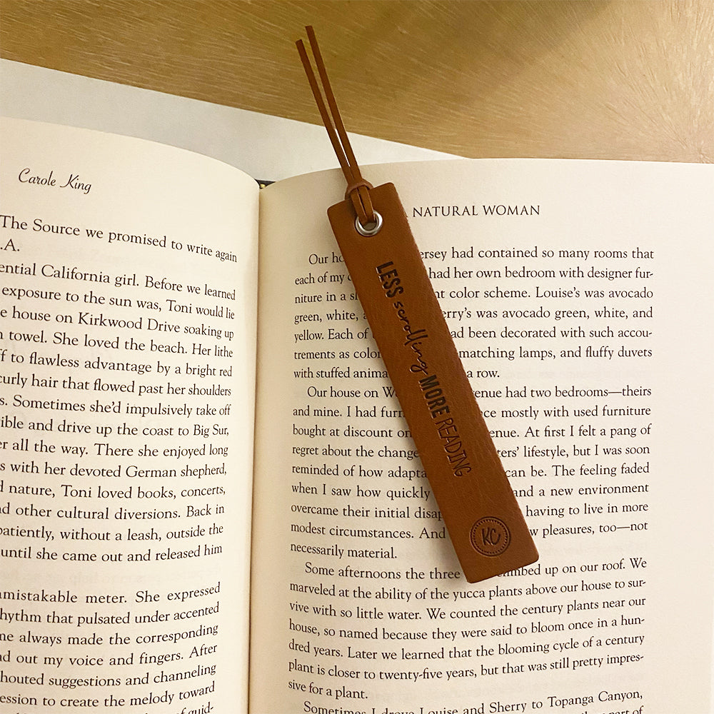 Less Scrolling More Reading Bookmark